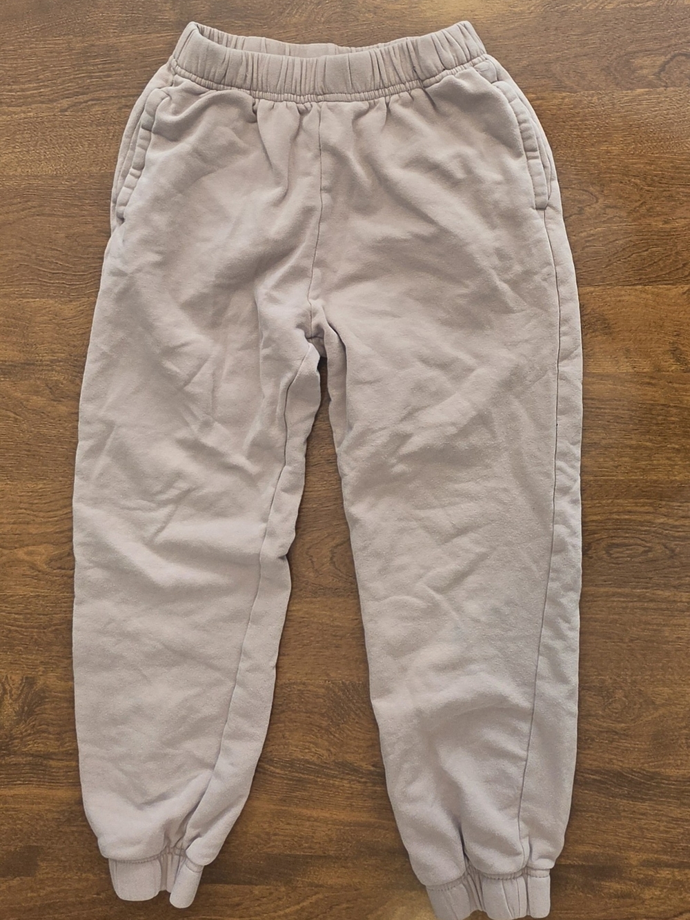 H&M Kidsโ Beige Jogger Sweatpants